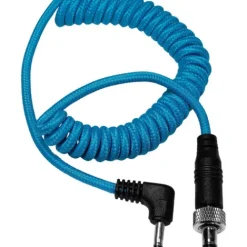 Kondor Blue Cables & Connectors>Locking DC 2.1mm to Right Angle DC 1.35mm Coiled Cable
