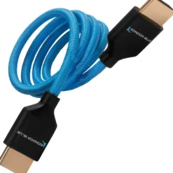 Kondor Blue Video Monitors & Accessories>Long 4K HDMI 2.0 Braided Cable - 60.9cm - Blue