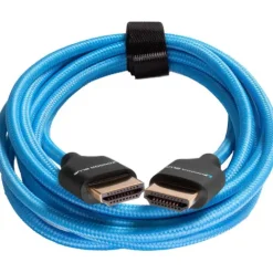Kondor Blue Video Monitors & Accessories>Long 4K HDMI 2.0 Braided Cable - 213cm - Blue