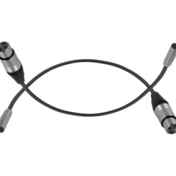 Kondor Blue Audio Cables & Adapters>Mini XLR Male to XLR Female 40cm Audio Cable (2 Pack) for BMPCC & C70 - Black