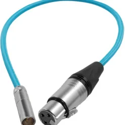 Kondor Blue Cables & Connectors>Mini XLR to XLR for Blackmagic Pocket 4K/6K Camera 40cm - Blue