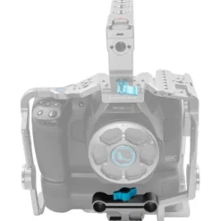 Kondor Blue Camera Cages & Rigs>15mm Grey Rail Block Adapter for BMPCC 6K Pro Battery Grip Cage - Space Grey