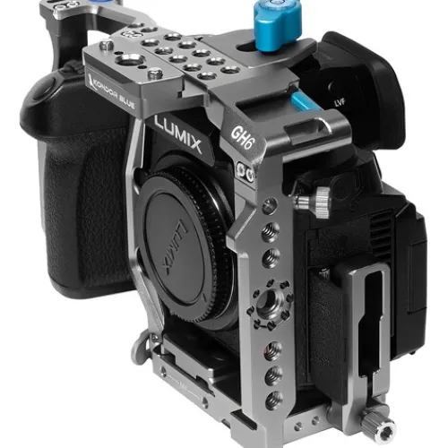 Kondor Blue Camera Cages & Rigs>Panasonic Lumix GH7/GH6 Cage - Cage Only - Space Grey