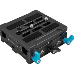 Kondor Blue Camera Cages & Rigs>Universal LWS ARRI Bridge Plate for ARRI, RED, URSA, C70, VENICE - Black