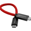 Kondor Blue Cables & Connectors>USB C to USB C High Speed Cable for SSD Recording 21.5cm - Cardinal Red