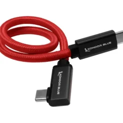 Kondor Blue Cables & Connectors>USB C to USB C Cable for SSD Recording & Charging - 30cm - Cardinal Red