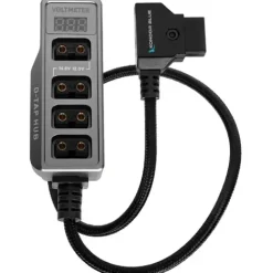 Kondor Blue Camera Cages & Rigs>12V Metal D-Tap Hub 4 Way Port Power Tap Spliltter - 20 Thread