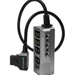 Kondor Blue Camera Cages & Rigs>12V Metal D-Tap Hub 4 Way Port Power Tap Spliltter - 20 Thread