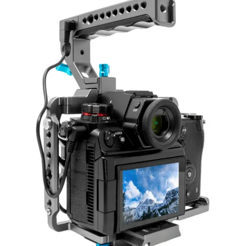Kondor Blue Camera Cages & Rigs>Kondor Panasonic Lumix S1H Cage for S1/S1R/S1H - Cage Only - Space Grey