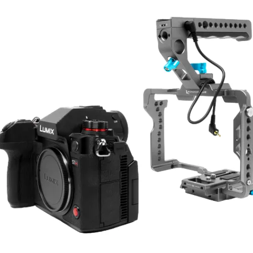 Kondor Blue Camera Cages & Rigs>Kondor Panasonic Lumix S1H Cage for S1/S1R/S1H - Cage Only - Space Grey