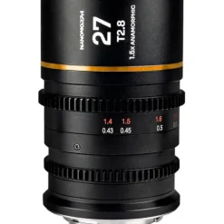 Laowa Cinema Lenses>Nanomorph 27mm T2.8 1.5x S35 Anamorphic Lens - Canon RF - Amber Flare