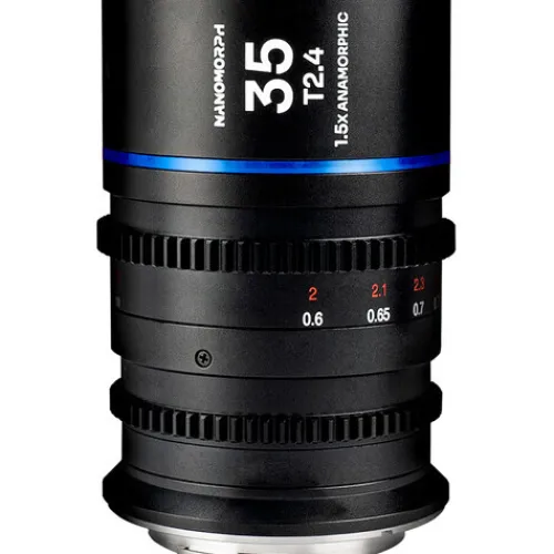 Laowa Cinema Lenses>Nanomorph 35mm T2.4 1.5x S35 Anamorphic Lens - Canon RF - Blue Flare