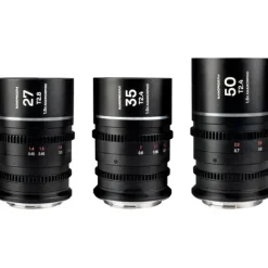 Laowa Cinema Lenses>Nanomorph S35 Prime 3 Lens Bundle - Canon RF - Silver Flare