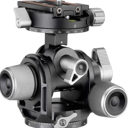 Leofoto Tripod Heads>G4 60mm 3-Axis Geared Head with NP-60 Plate