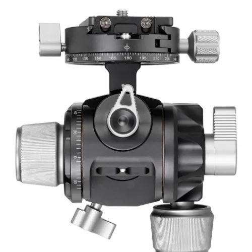Leofoto Tripod Heads>G4 60mm 3-Axis Geared Head with NP-60 Plate