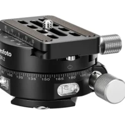 Leofoto Quick Release Plates>GR-2 60mm Geared Panning Clamp with QP-70N Plate