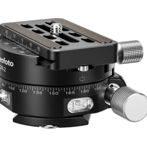 Leofoto Quick Release Plates>GR-2 60mm Geared Panning Clamp with QP-70N Plate