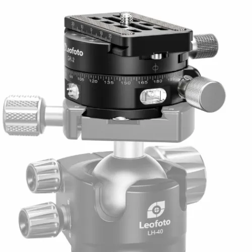Leofoto Quick Release Plates>GR-2 60mm Geared Panning Clamp with QP-70N Plate