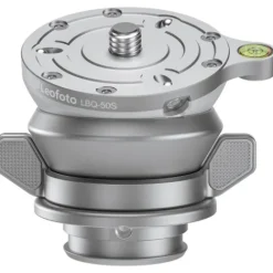 Leofoto Tripod Heads>LBQ-50S Silver 55mm Levelling Base for LQ-284 and LG-284 Tripods