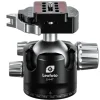 Leofoto Tripod Heads>LH-47LR 47mm Low Profile Ball Head with LR-60 Quick Release Lever Clamp and QP-70N Plate