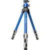 Leofoto Tripods>LP-324C Poseidon Series 4 Section Water Resistant Carbon Fibre Tripod with Blue LH-40LR Ball Head