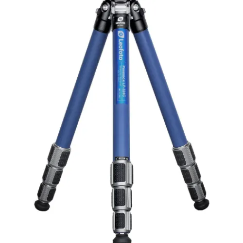 Leofoto Tripods>LP-324C Poseidon Series 4 Section Water Resistant Carbon Fibre Tripod with Blue LH-40LR Ball Head