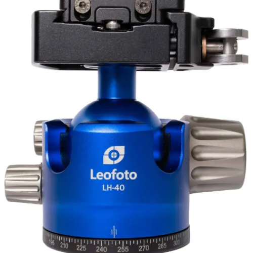 Leofoto Tripods>LP-324C Poseidon Series 4 Section Water Resistant Carbon Fibre Tripod with Blue LH-40LR Ball Head