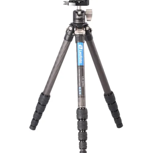 Leofoto Tripods>LS-225C Ranger Series 5 Section Carbon Fibre Tripod with LH-25LR Ball Head