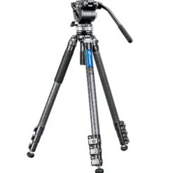 Leofoto Tripod Heads>LVM-324C Manba Video Series 4 Section Tripod with BV-15 Video Head