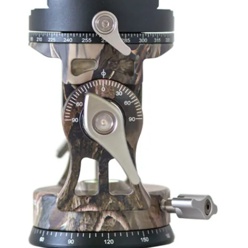 Leofoto Tripod Heads>VH-30R 2-Way Monopod Head with Panning Clamp and PU-100D Plate - Camouflage
