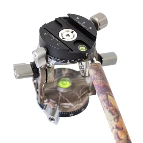 Leofoto Tripod Heads>VH-30R 2-Way Monopod Head with Panning Clamp and PU-100D Plate - Camouflage