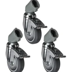 Manfrotto Mounting Hardware|Light Stands, Backgrounds & Mounting>110 Braked Caster Set for 3370 & 3071 Stands