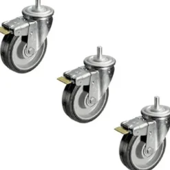 Manfrotto Mounting Hardware|Light Stands, Backgrounds & Mounting>374 Braked Wheel Set 160mm Diameter for 387XU