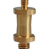 Manfrotto Mounting Hardware|Light Stands, Backgrounds & Mounting>037 Reversible Short Stud, with 3/8" and 1/4"-20 Threads - Brass