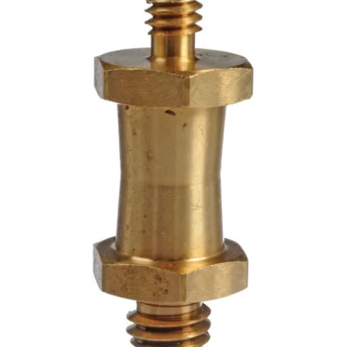 Manfrotto Mounting Hardware|Light Stands, Backgrounds & Mounting>037 Reversible Short Stud, with 3/8" and 1/4"-20 Threads - Brass