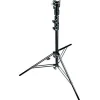Manfrotto Mounting Hardware|Light Stands, Backgrounds & Mounting>Alu Senior Air-Cushioned Stand with Leveling Leg (Black, 10.3')