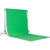 Manfrotto Mounting Hardware|Light Stands, Backgrounds & Mounting>LL LB7781 Chroma-Key Vinyl Background - Green, 9 x 19.7'