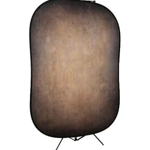 Manfrotto Mounting Hardware|Light Stands, Backgrounds & Mounting>LL LB5721 Vintage Collapsible Background - Walnut/Pewter, 5 x 7'