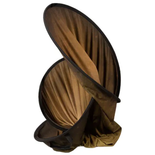 Manfrotto Mounting Hardware|Light Stands, Backgrounds & Mounting>LL LB5705 Vintage Reversible Collapsible Background - 5x7' - Tobacco/Olive