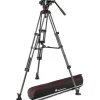 Manfrotto Tripods>MVK504XTWINMC 504X Fluid Video Head & MVTTWINMC Carbon Fiber Tripod with Mid-Level Spreader