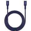 MICRODIA Cables & Connectors>ExeCable Nylon PD100W 1.3m USB-C to USB-C Cable - Navy