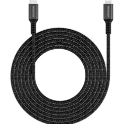 Microdia Cables & Connectors>ExeCable Nylon PD60W 2.6m USB-C to Lightning Cable - Charcoal