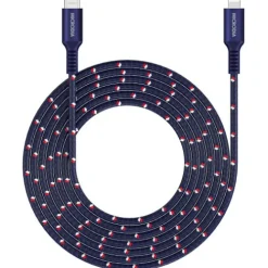 Microdia Cables & Connectors>ExeCable Nylon PD60W 2.6m USB-C to Lightning Cable - Navy