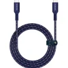 MICRODIA Cables & Connectors>ExeCable Nylon PD240W 1.8m USB-C to USB-C Cable - Navy