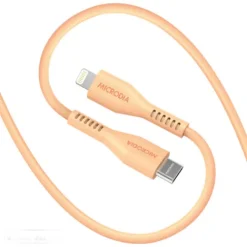 Microdia Cables & Connectors>Fruitywire Liquid Silicon PD60W 2.6m USB-C to Lightning Cable - Peach