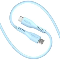 Microdia Cables & Connectors>Fruitywire Liquid Silicon PD60W 1.3m USB-C to USB-C - Baby Blue