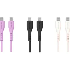 Microdia Cables & Connectors>Fruitywire Liquid Silicon USB-C to USB-C 100W 1.3m - Lavender