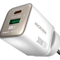Microdia Ac Adapters>SMARTCube Nano 30W GaN Wall Charger - White