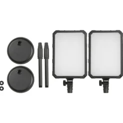 Nanlite Video & Led Lighting>Compac 24B Colour Adjustable LED Soft Panel Twin Kit with Desktop Stands