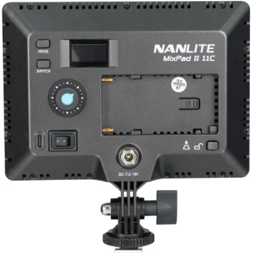 Nanlite Video & Led Lighting>Mixpad 11C Series II RGB On-Camera LED Light with Power Supply